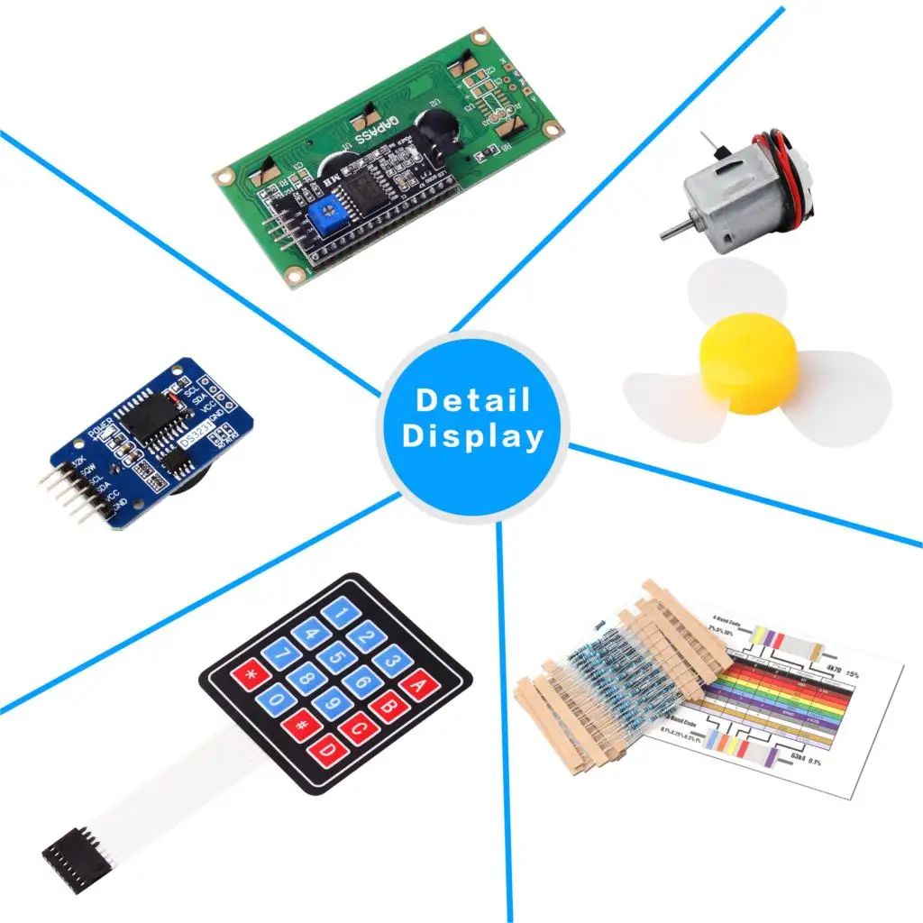 LAFVIN Mega 2560 проект самый полный стартовый набор с учебником для Arduino