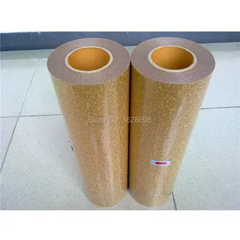 

Vinyl glitter heat transfer on chilren clothes size 50*500cm CDG-23 light gold color free shipping