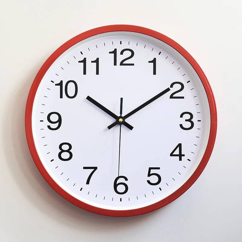 Классические простые винтажные настенные часы Новое поступление Современные круглые пластиковые часы кварцевые часы в стиле ретро часы Relogio de parede