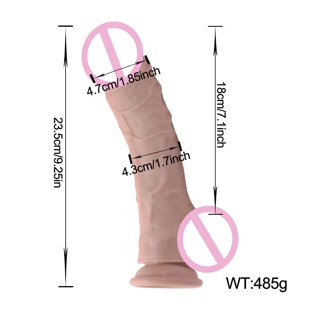 Flexible Soft Silicone Huge Dildo Realistic Big Dildos With Strong Suction Cup Sex Toys For Woman Penis Adult Sex Products Shop