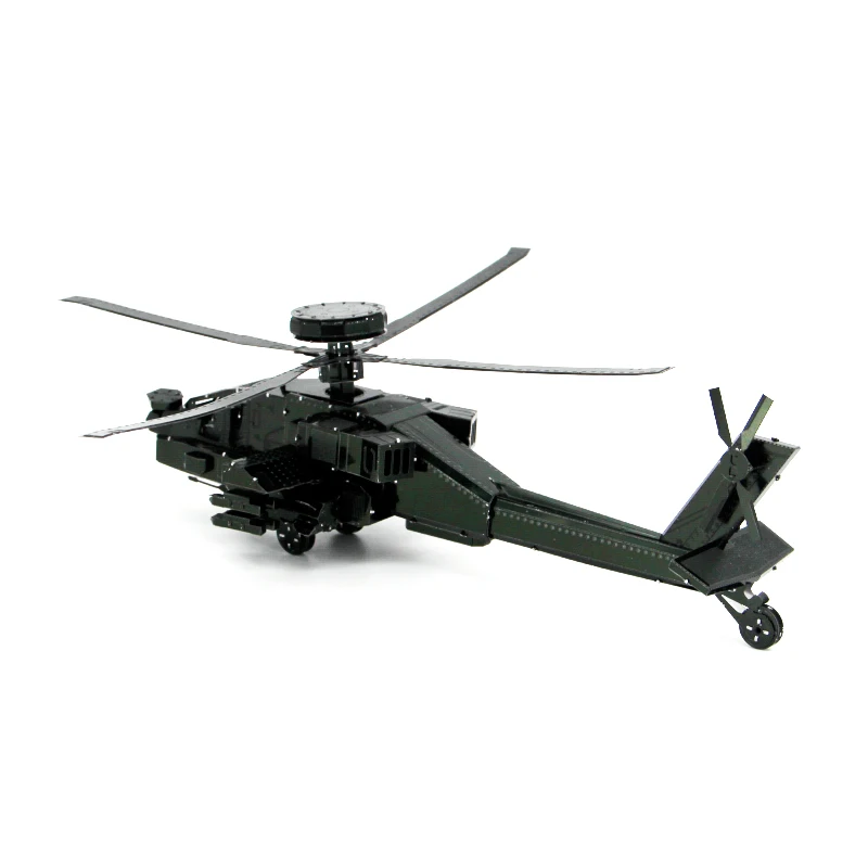 3D металлическая головоломка модель DIY AH-64D Apache вручную головоломки для сборки рабочего стола дисплей Развивающие игрушки для взрослых детей Подарки