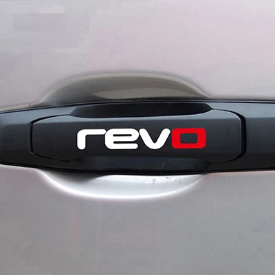 4 шт. Автомобильная дверная ручка наклейка для revo volkswagen golf 7 passat B5 B6 B7 golf MK4 MK6 MK7 CC R20 R32 R36 - Название цвета: Белый