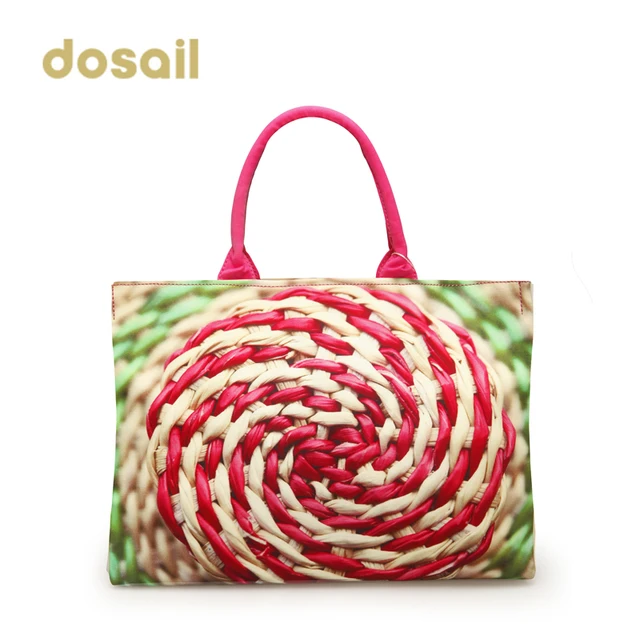 Hot New Multi Colored Dosail Print Women S Handbag Canvas Bag Lady Hot New Multi Colored Dosail Print Women S Handbag Canvas Bag Lady Part Colorful European Brand