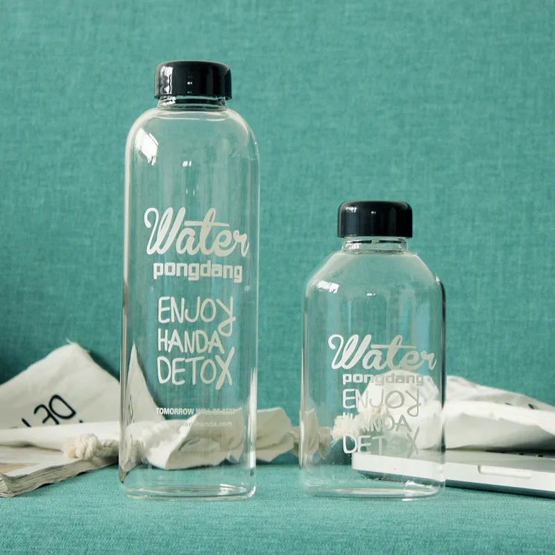 

Water Bottles 1PCS Outdoor Portable Plastic Space Water Bottles Large Capacity Beverage Tea Juice Water Bottles 500ml 1000ml @