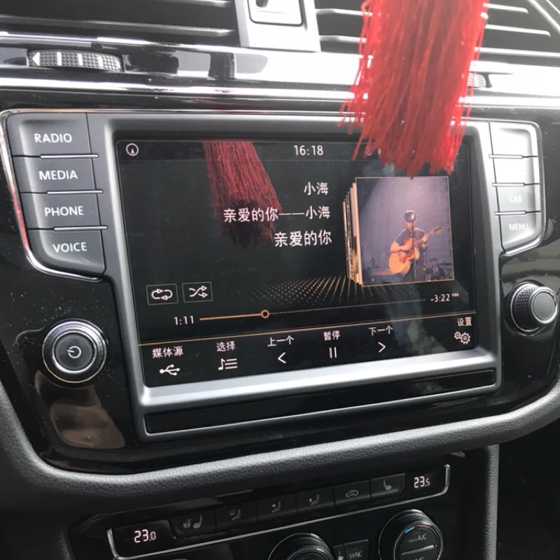 Защита для автомобильного сенсорного экрана Volkswagen VW Tiguan L 2017 2018 8 дюймов защитная