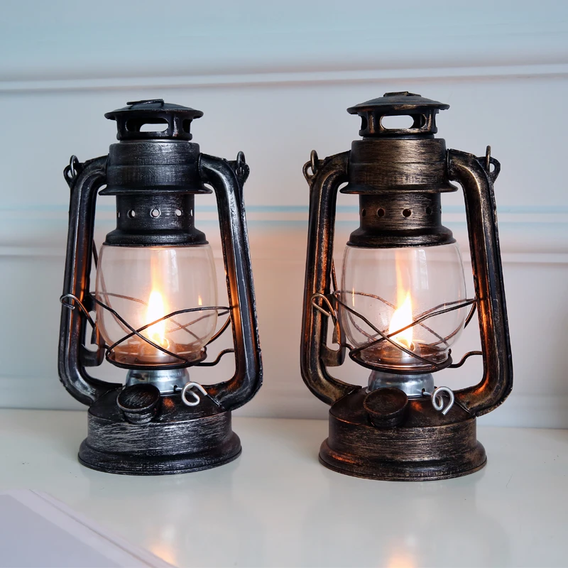 Goedkoop 25 cm Olie Lamp Hoge Helderheid Grote Capaciteit 2019 Vintage Stijl Kerosine Lamp Licht Voor Bar Coffee Shop