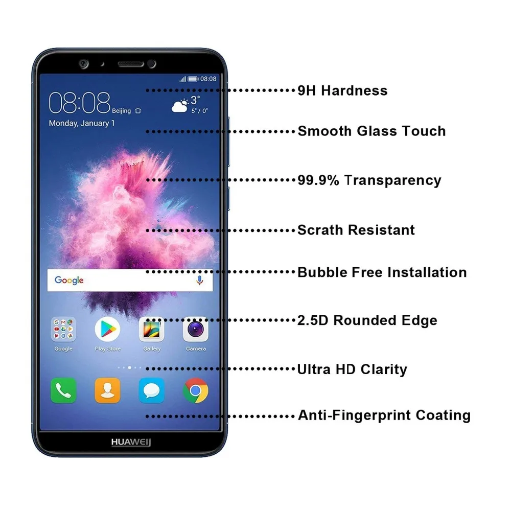 Для huawei p smart fig-lx1 стекло для huawei p smart plus закаленное стекло psmart p smart Защитная пленка для экрана