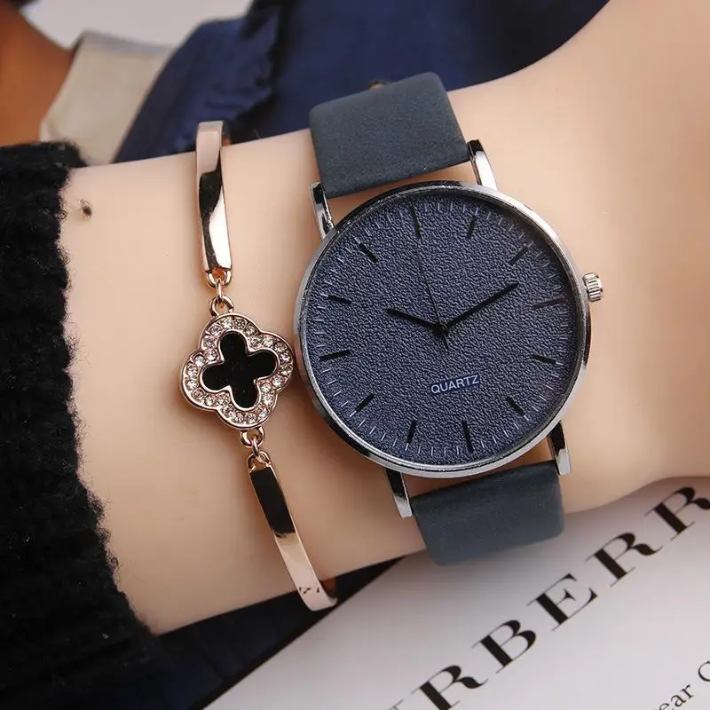 Модные женские часы 2019 горячая Распродажа простые женские повседневные часы, кожа ремешок кварцевые наручные часы Relogio Feminino zegarki damski