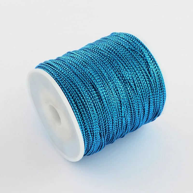 100 м/рулон 1 мм плетеные металлические шнуры для самодельных ювелирных изделий ожерелья браслеты веревочки
