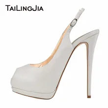 Peep Toe White Platform Women Brand Pumps Buckle Shoes Woman Wedding Party Dress Supper High Heel Shoes Free Shipping Wholesale цена Peep Toe White Platform Women Brand Pumps Buckle Shoes Woman Wedding Party Dress Supper High Heel Shoes Free Shipping Wholesale цены онлайн