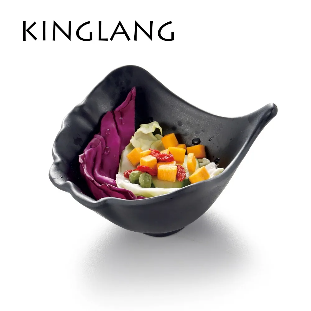 Buy bowl for sale Matte black melamine snack bowl from