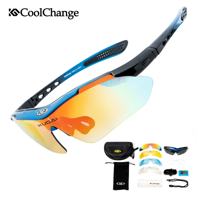 CoolChange Professional Polarized Cycling Glasses Bike Goggles Outdoor Sports Bicycle Sunglasses With 5 Lens Myopia Frame цена CoolChange Professional Polarized Cycling Glasses Bike Goggles Outdoor Sports Bicycle Sunglasses With 5 Lens Myopia Frame цены онлайн