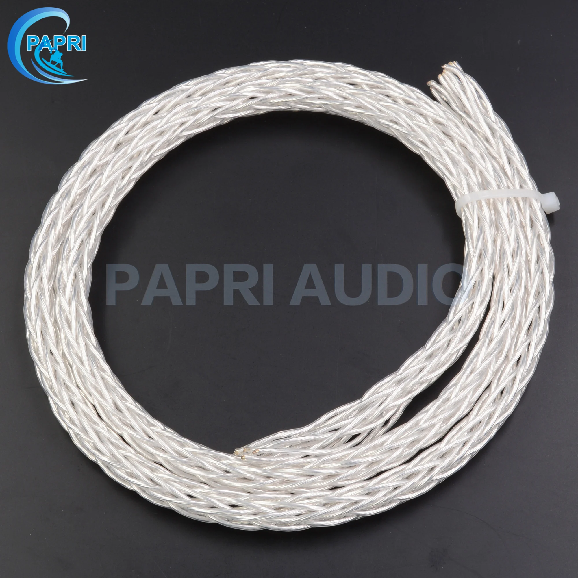 PAPRI 8AG кабель PTFE OCC медное покрытие серебро для динамика усилитель звука DIY провод