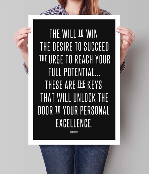 Motivational Wall Decor, Confucius, Inspirational Quote, Wall Decor, Typographic Print, Wall Art Decor, A3, Kitchen Wall Decor
