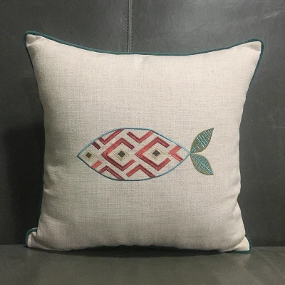 Embroidery Pillow Cover BOHO Cushion Simple Embroidered Boho Home Decor Custom Size&ampColor 45X45CM/40CMR | Дом и сад
