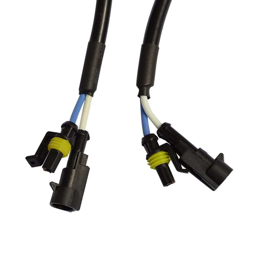 AMP Extension Cord High Voltage Extend Wire Cable for HID Xenon Ballast Wiring Harness H1 H3 H4 H7 H8 H11 9005 9006 2pcs