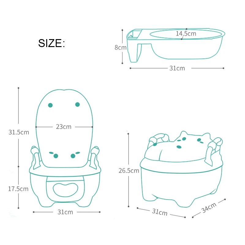 Детский горшок, стул с милым рисунком, Детский горшок, туалет, пластиковый, для обучения мальчиков и девочек, детское сиденье для унитаза, портативный Детский горшок, детский туалет