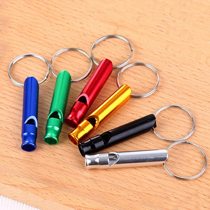 

2Pcs Multifunctional Aluminum Emergency Survival Whistle Keychain For Camping Hiking Outdoor Sport Tools Training whistle