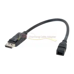 DP DisplayPort мужчина к Mini DP DisplayPort Женский кабель 20 см для отображает HDTV монитор