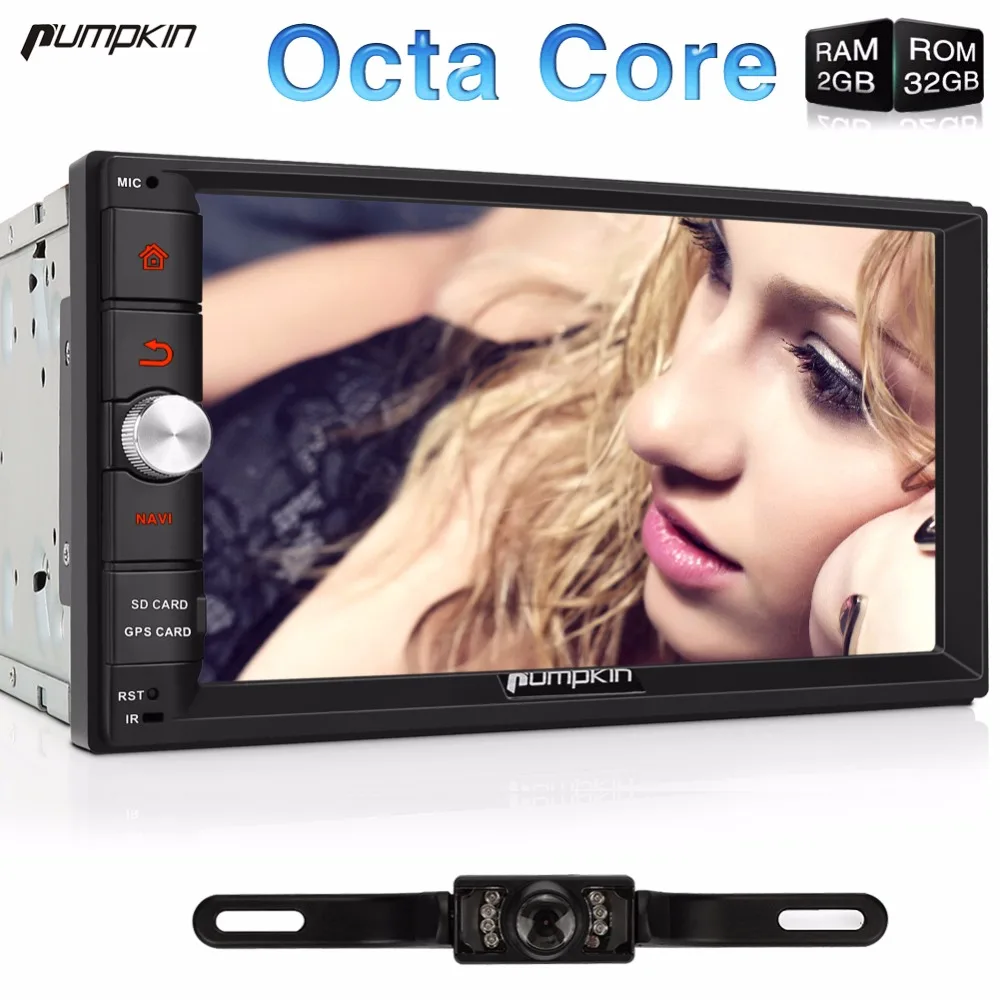 Pumpkin 2 Din 7 Android 6 0 font b Car b font Radio No DVD Player
