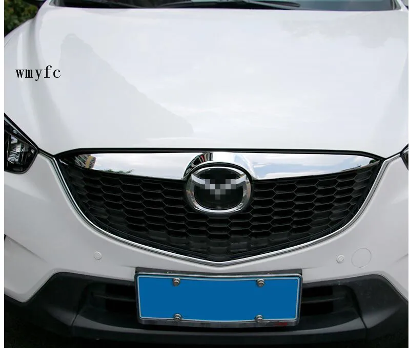 Высококачественная нержавеющая сталь для mazda CX-5 CX5 2013- передняя+ Задняя Крышка багажника литьевая крышка с хромированной отделкой аксессуары для стайлинга автомобилей