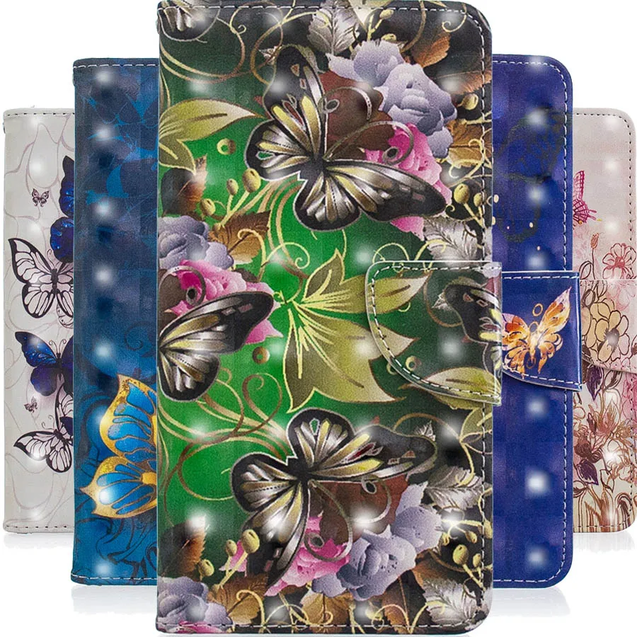 

Xiaomi Redmi 6 PU Leather cases For Redmi 6A butterfly Painted wallet cover For Redmi 6/6A/6Pro Luxury fashion Flip phone case