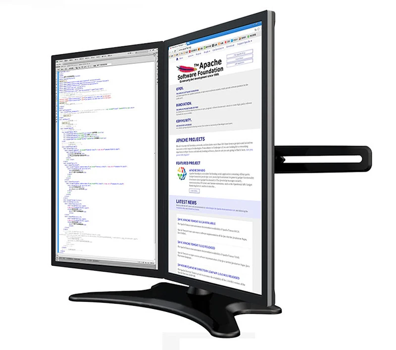 Алюминий сплав 15-27 дюймов Dual Monitor держатель 360 Вращение Бесплатная подъема наклона подставки монитора загрузки 10kgs каждая глава m227