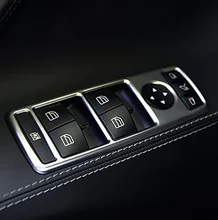 

4pcs Car Window Lift Switch Button Cover Trim for Tesla Switch Case Hand Control Switch Housing for Tesla S X Model 2014-2016