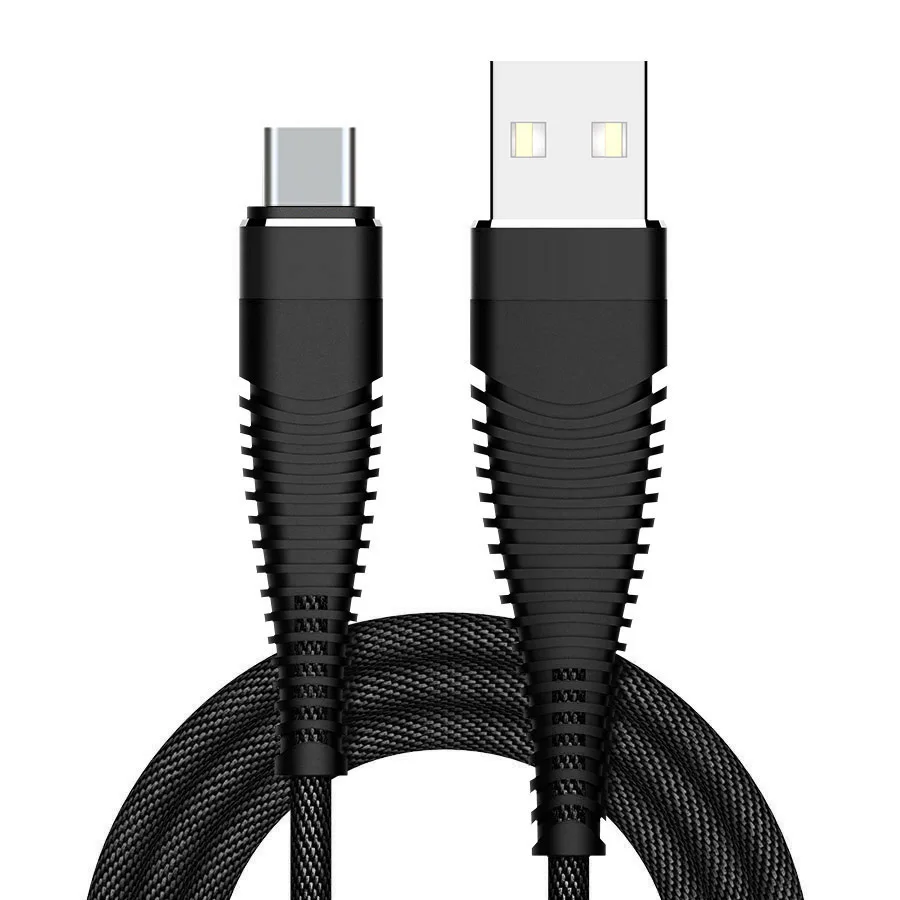 Высокопрочный USB кабель для iPhone X 8 Plus XS Max XR 2A, кабель для быстрой зарядки и синхронизации данных, Micro usb type C, кабель для мобильного телефона, USB шнур
