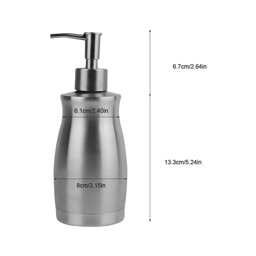 1PC Euro Simple Fashion Stainless Steel Lotion Bottle With Hand Pump Modern Bath Accessories Liquid Soap Dispenser Set 1PC Euro Simple Fashion Stainless Steel Lotion Bottle With Hand Pump Modern Bath Accessories Liquid Soap Dispenser Set