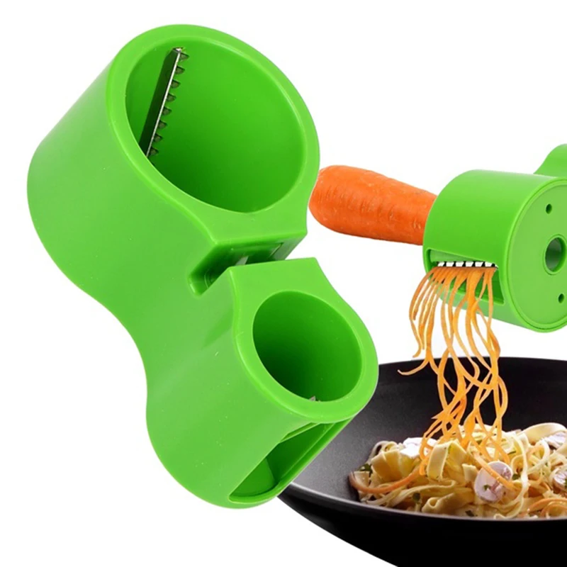 

Spiral Vegetable Slicers Double Grater Noodle Cutter Zucchini Pasta Spaghetti Maker Knife Sharpener Kitchen Accessories Gadgets