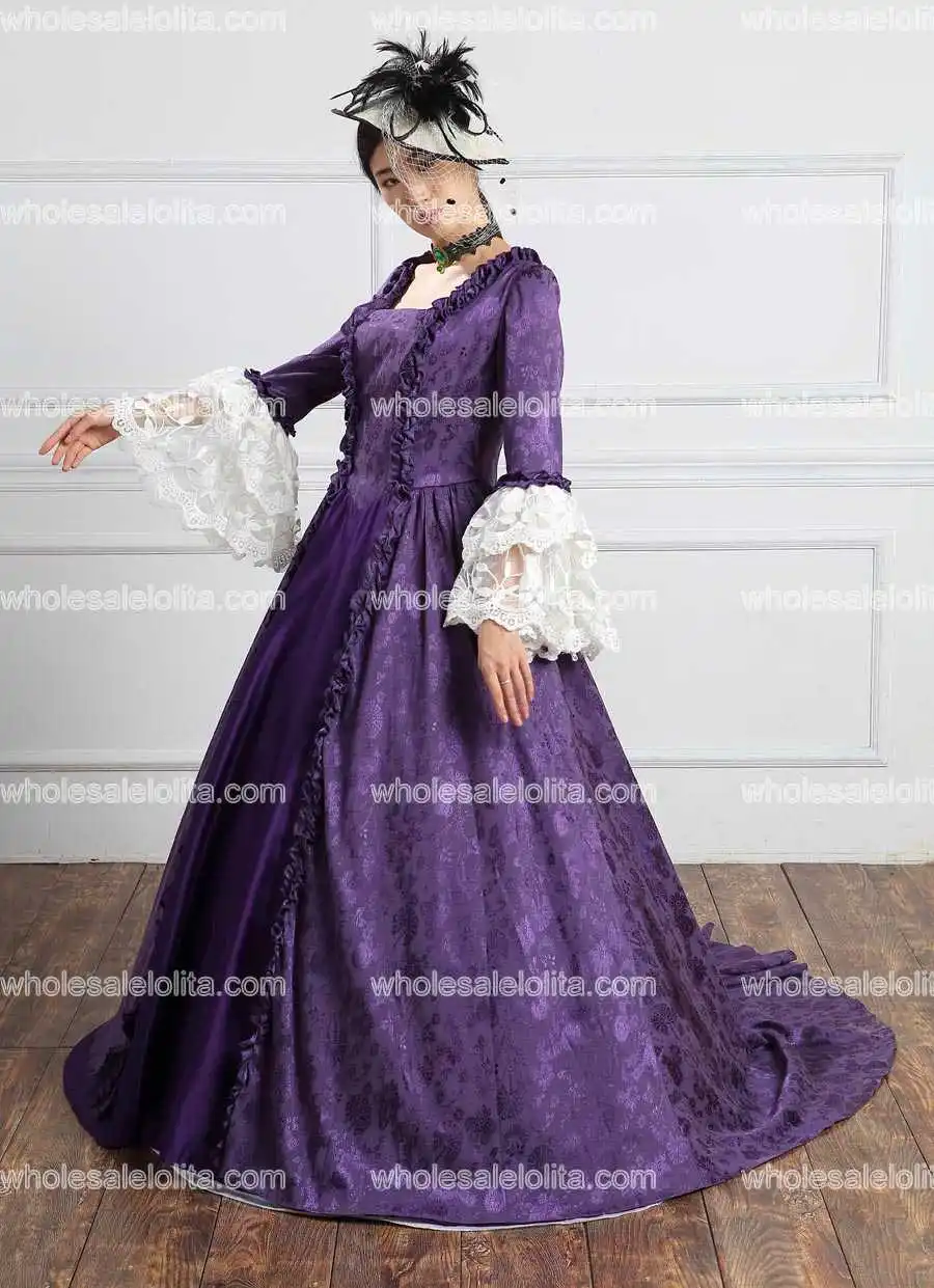 Готический период вечерние барокко Marie antoinette Dress Ренессанс костюмы