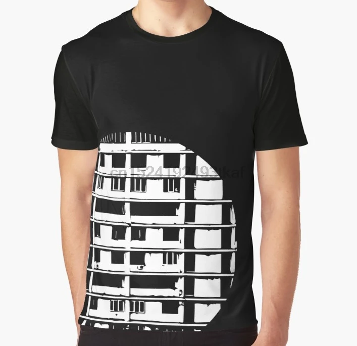 

All Over Print T Shirt Men Funny tshirt Soviet Architecture Graphic Women T-Shirt