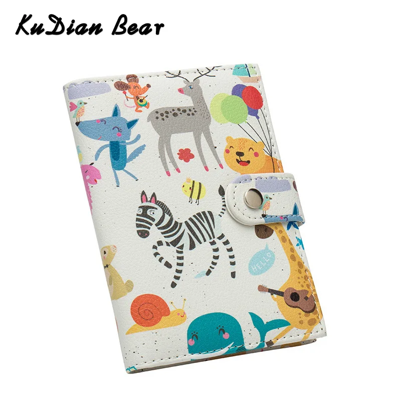 KUDIAN BEAR, модная Милая мультяшная Обложка для паспорта, женская, искусственная кожа, для путешествий, для паспорта, кошелек, чехол, для карт, ID, держатели, BIY054, PM49