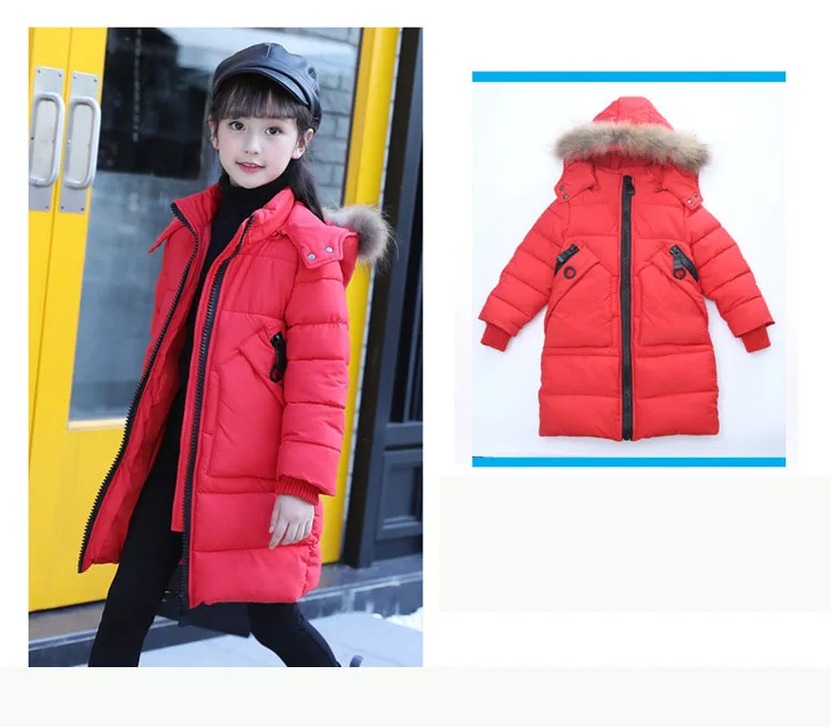 new 2017 winter girls padded coats long clothes children solid hooded jackets for girl warm tops kids parka clothing 4 5 6 7 8 9 10 11 12 13 14 15 years little big teenage girl coat winter long  girls winter coats 2017 (33)