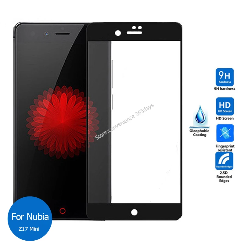 Закаленное стекло с полным покрытием для Zte Nubia V8 Z17 Lite Z11 Mini S Z17S защитная пленка