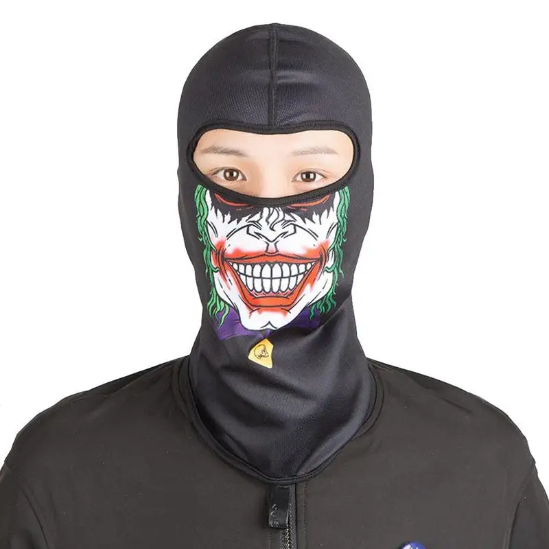 3D Clown Motorcycl Balaclava Full Face Mask Warm Motor Helmet Liner Ski