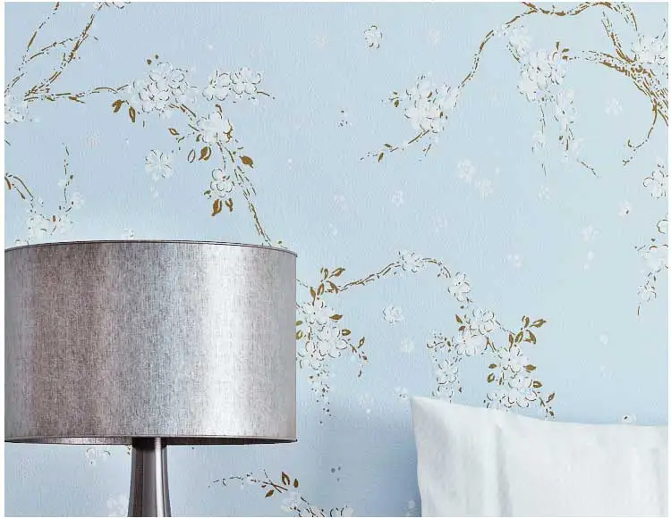 Винтажные китайские цветы обои s украшение синий серый рулон стены бумаги для гостиной спальни стены контактная бумага papel tapiz
