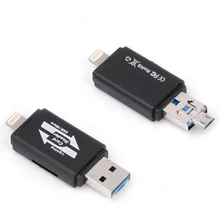 TF Card Reader , 3.0 USB Memory Card Reader Game Camera for iPhone iPad iOS Android Mac - Supports Micro USB OTG 3 in 1 ( Black) цена TF Card Reader , 3.0 USB Memory Card Reader Game Camera for iPhone iPad iOS Android Mac - Supports Micro USB OTG 3 in 1 ( Black) цены онлайн
