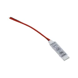 В 12 В UltrSlim Мини Портативный RGB 5050/3528 светодио дный LED StripTape полосы контроллер Диммер