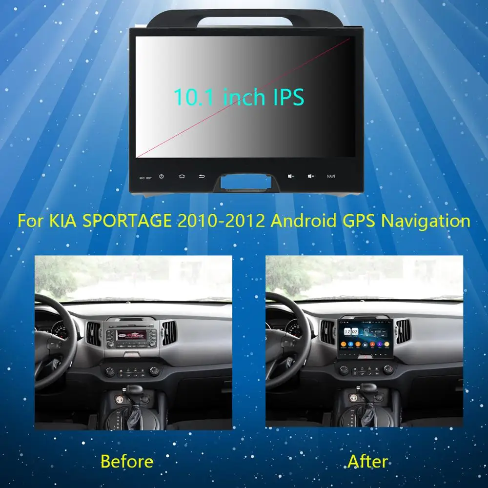 10," ips 8 ядерный 4G+ 64G Android 9,0 Автомобильный мультимедийный плеер для Kia Sportage R 3 2010- радио gps навигация Parrot BT CarPlay