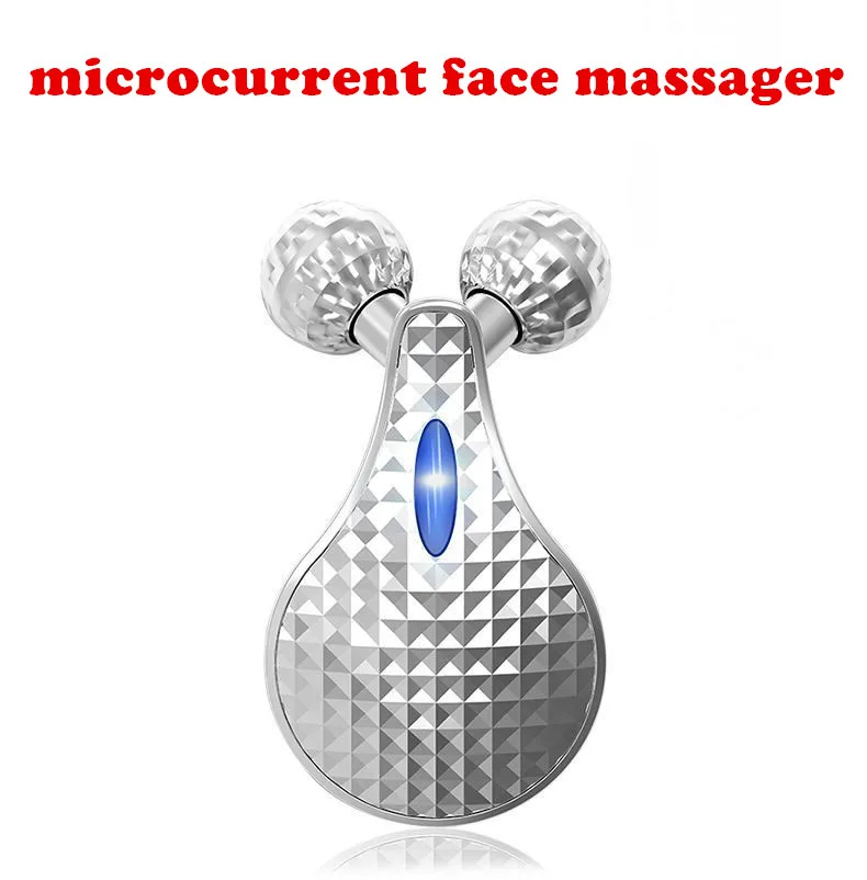 3D roller massager microcurrent face massager electronic beauty bar pulling tight skin thin face lift tools machine