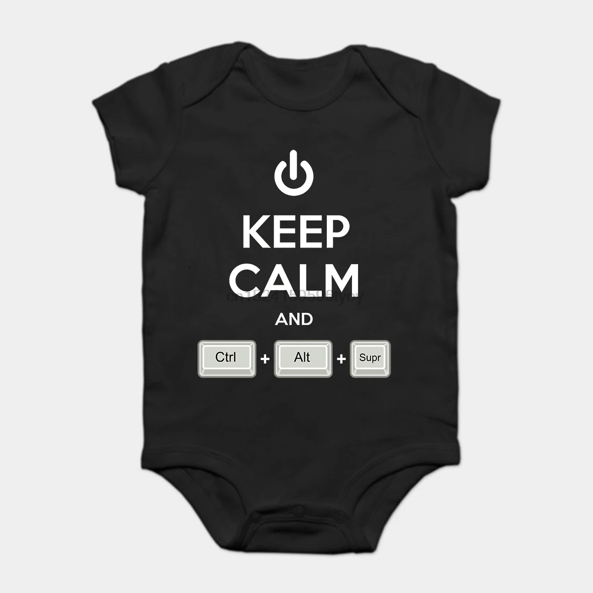 

Baby Onesie Baby Bodysuits kid t shirt Printed Cotton Short-Sleeve New Style Keep Calm Ctrl + Alt + Supr Geek