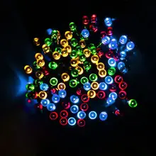 200 LED 22M Solar Lamp Fairy String Lights Solar Power Outdoor Lighting 2 Modes Waterproof For Garden Light LED Strip Light