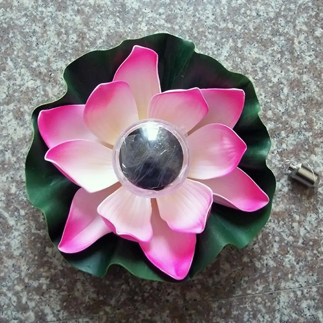 

Solar LED Lotus Flower Light Floating Shape Fountain 280x280mm/11.0x11.0inch IP65 3.7V Pond Garden Pool Lamp