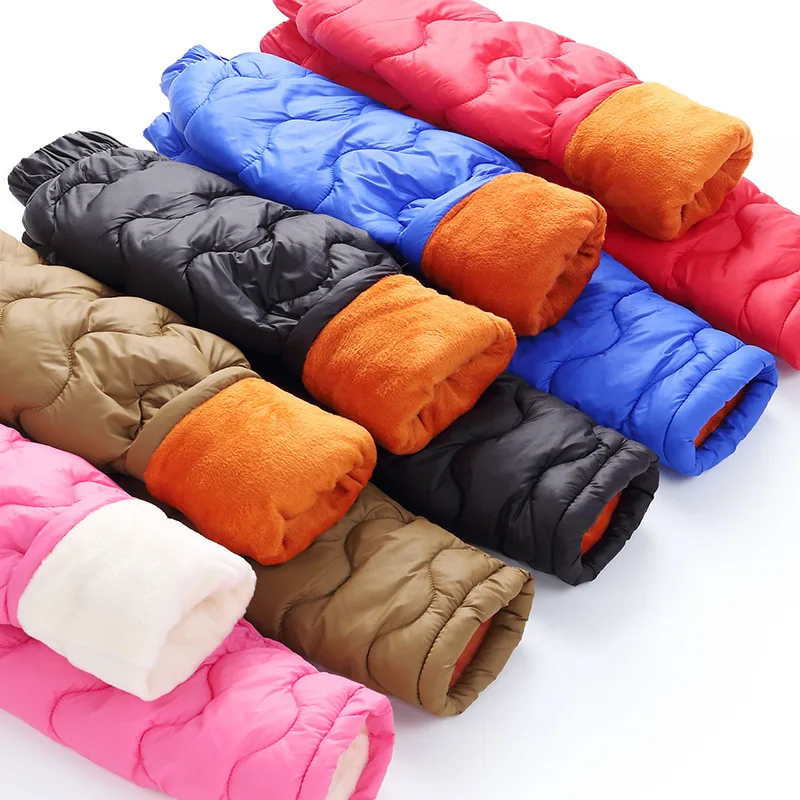 

MFD266 New children's down cotton trousers boys and girls padded Pant warm and cold-proof trousers Kids Winter Pants
