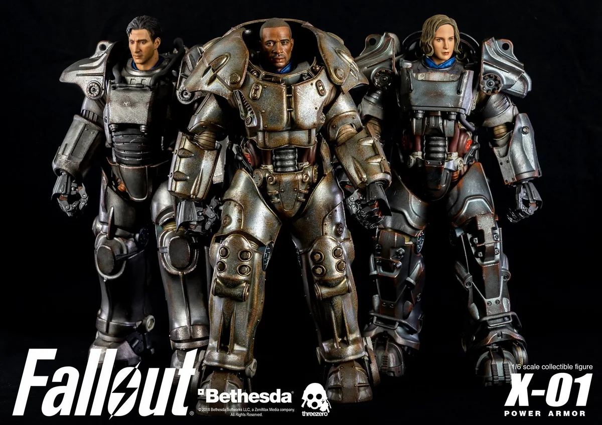 Оригинальная фигурка ThreeZero 1/6 Fallout 4 X-01, мощная броня, меха бетеста, коллекция, фигурка для фанатов, подарок на праздник