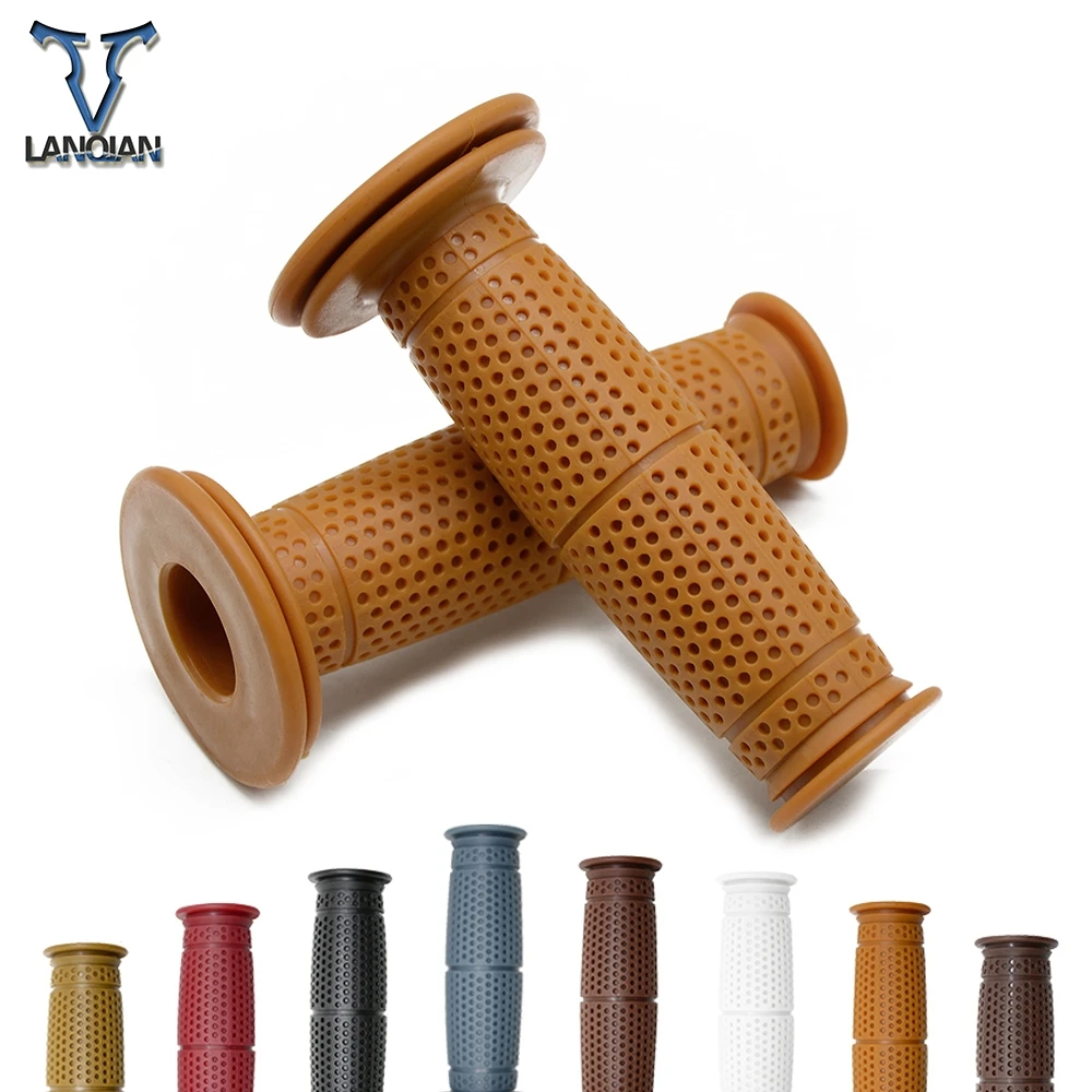 

Coffee Motorbike Grips Handlebar Retro Vintage Rubber Hand Handle Bar For Honda CB190R XADV 750 2017 2018 XL600 LMF CBR250R