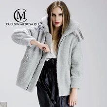 2016 Winter Thickening berber fleece velvet loose fur overcoat fur outerwear female medium-long jacket sheep Leather fur coat