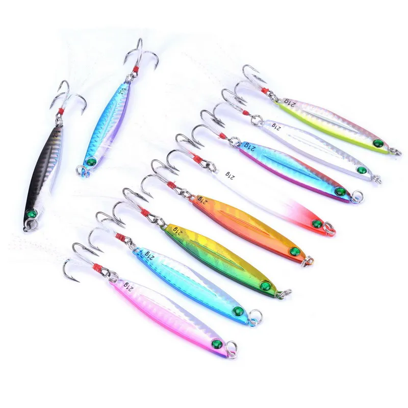 Metal señuelo de Pesca cuchara de mar Pesca señuelo duro cebo de Pesca AOrace de potera de 7g 10g 14g 17g 21g 28g 40g 10 piezas Metal señuelo de Pesca cuchara de mar Pesca señuelo duro cebo de Pesca AOrace de potera de 7g 10g 14g 17g 21g 28g 40g 10 piezas